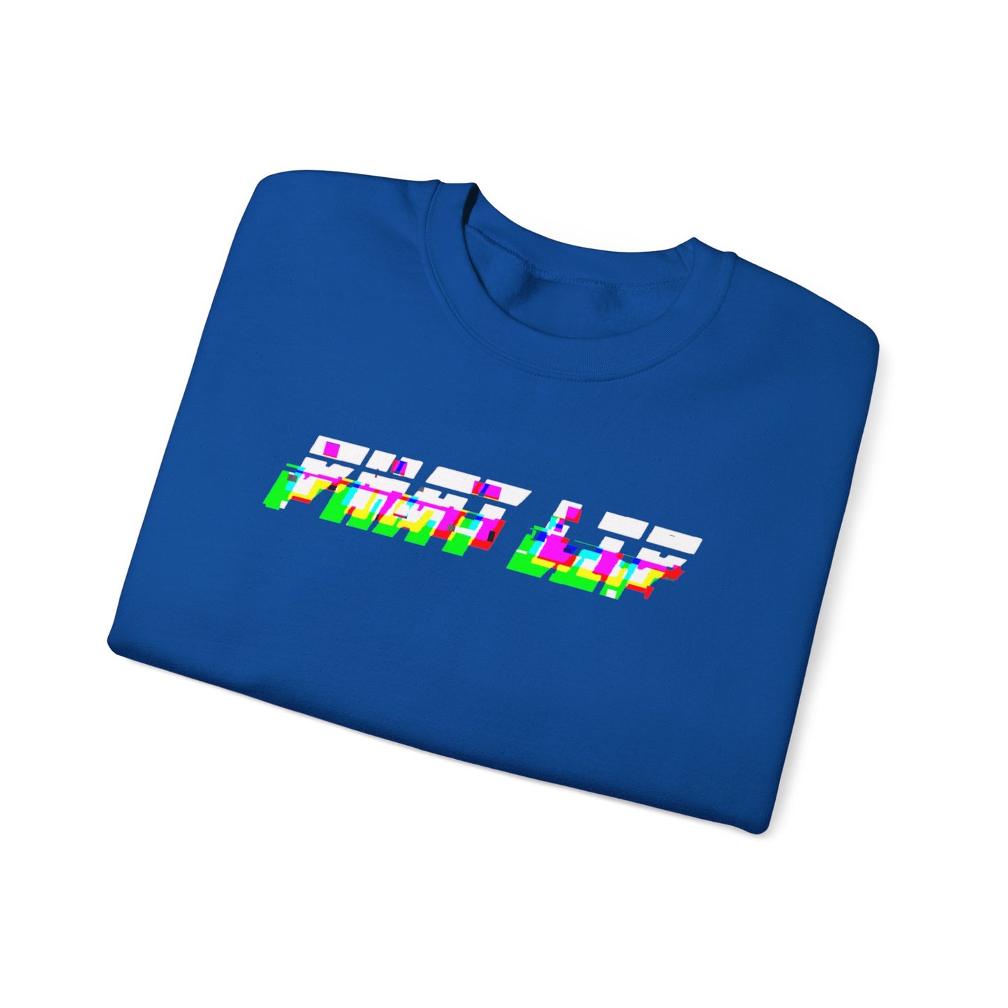 Glitched PLM Font Logo Crewneck Sweatshirt