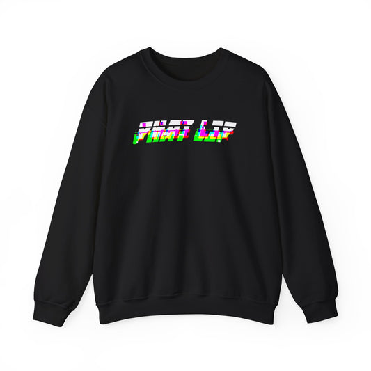 Glitched PLM Font Logo Crewneck Sweatshirt